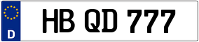 Trailer License Plate
